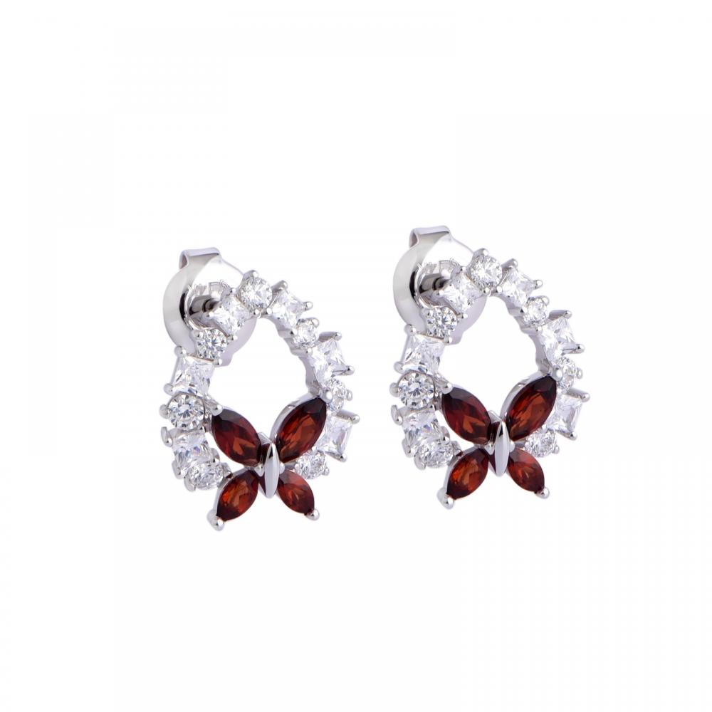 Garnet Earrings 22B024