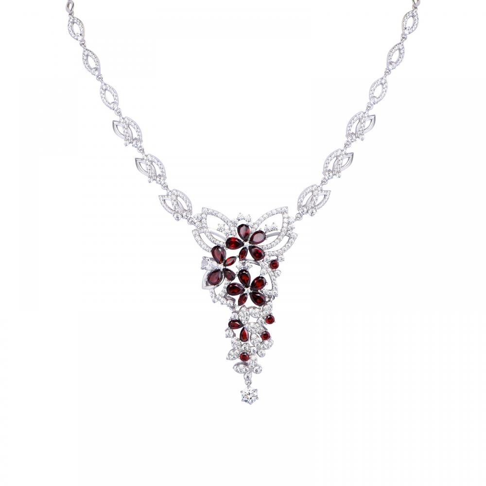 Garnet Necklace 22M.052NMBL