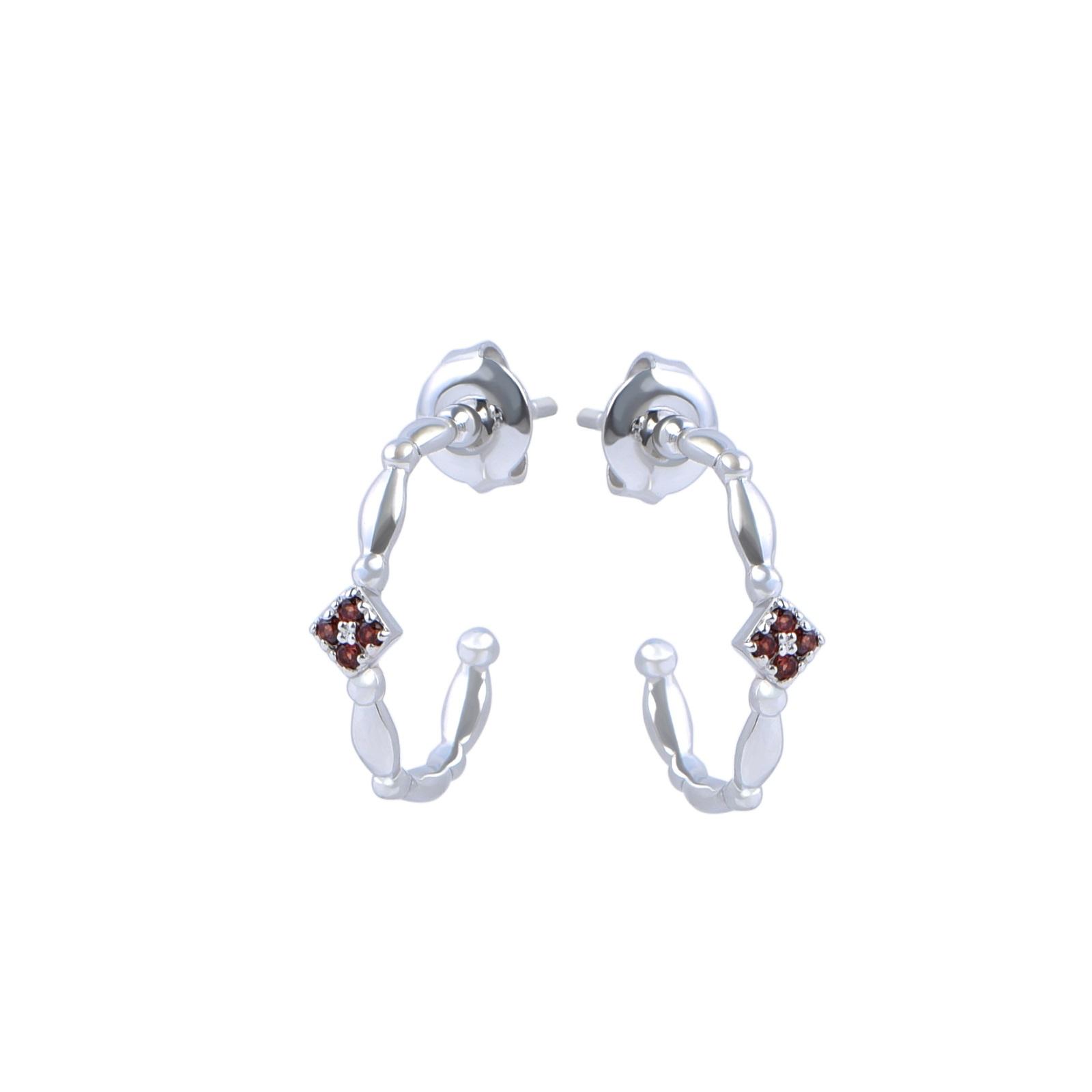 Garnet Earrings 21B045