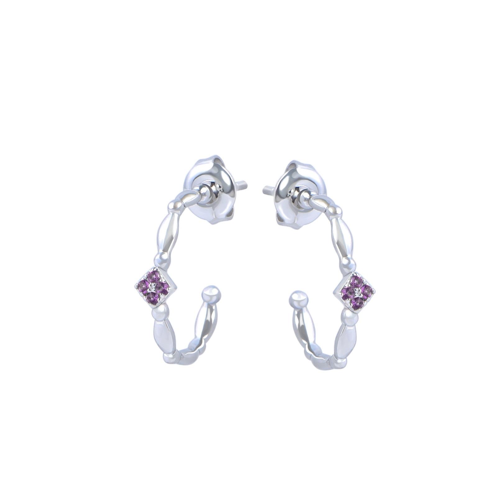 Rhodolite Earrings 21B045