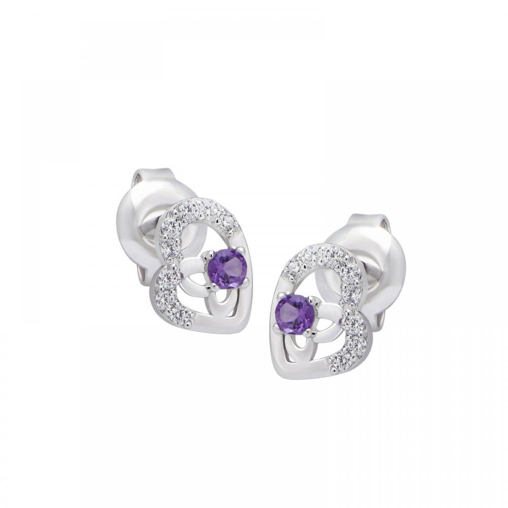 Amethyst Earrings 23B029