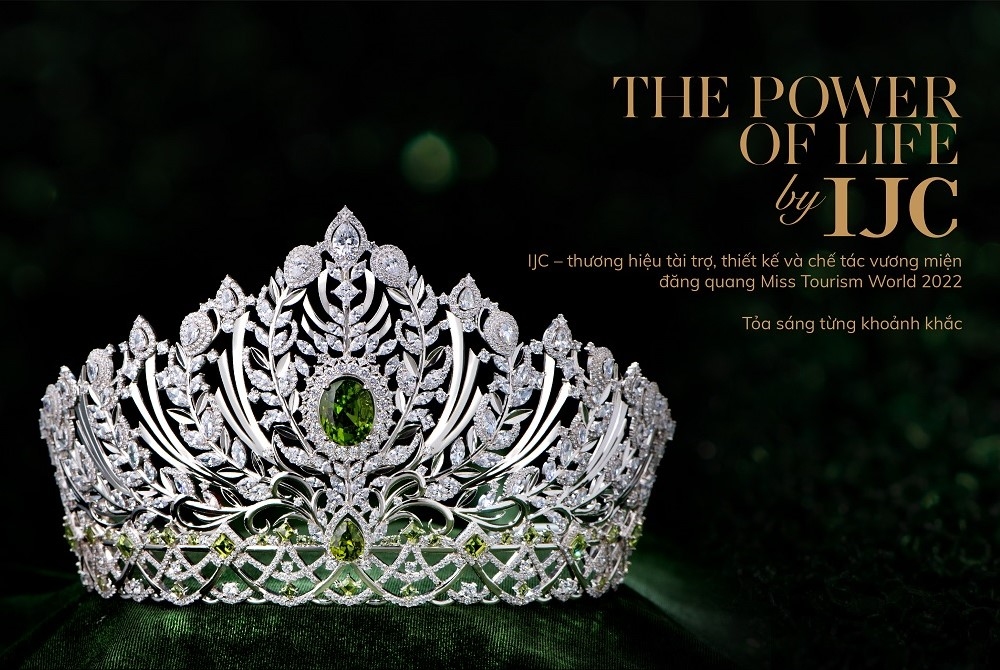 VẺ ĐẸP ẤN TƯỢNG CỦA CHIẾC VƯƠNG MIỆN MISS TOURISM WORLD 2022 – VƯƠNG MIỆN THE POWER OF LIFE BY IJC 2