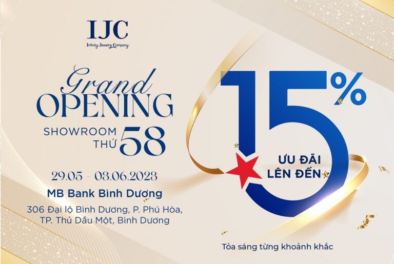 DEAL HOT KHAI TRƯƠNG, ƯU ĐÃI 15% TRANG SỨC