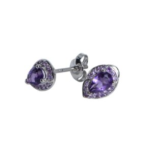 Bong tai da Amethyst 20B001