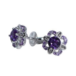 Bong tai da Amethyst 20B0592TI