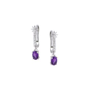 Bong tai da Amethyst 21B017NMB