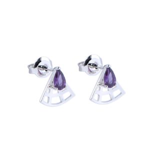 Bong tai da Amethyst 21B052