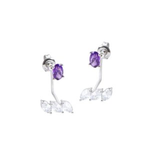 Bong tai da Amethyst 21B083