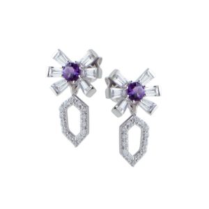 Bong tai da Amethyst 21B087NMBL