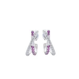 Bong tai da Amethyst 21B102