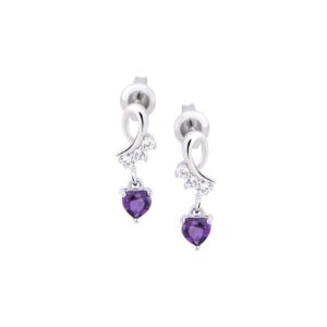 Bong tai da Amethyst 22B146