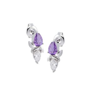 Bong tai da Amethyst 23B021