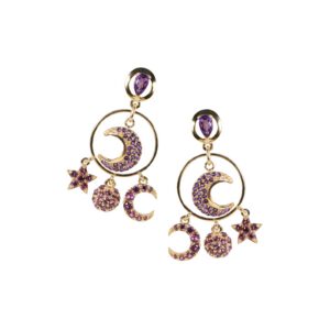 Bong tai da Amethyt EA0062