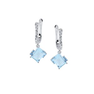 Bông tai đá Topaz 20B033.3TU 1 Bong tai da Aquamarine 20B0333TU