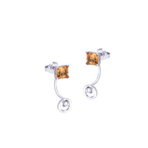 Bong tai da Citrine 21B012