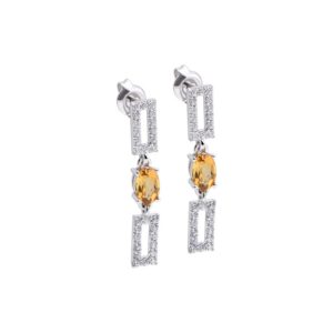 Bong tai da Citrine 21B017NMBL