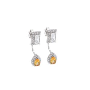 Bong tai da Citrine 21B094