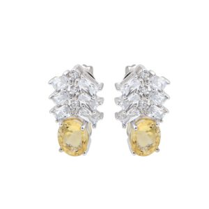 Bong tai da Citrine 21B097