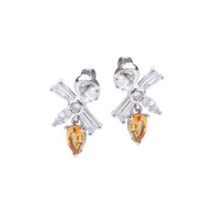 Bong tai da Citrine 21B326