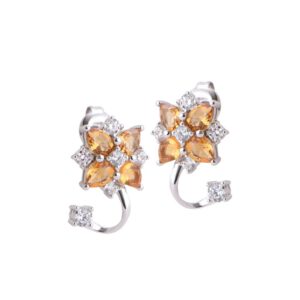 Bong tai da Citrine 21B385