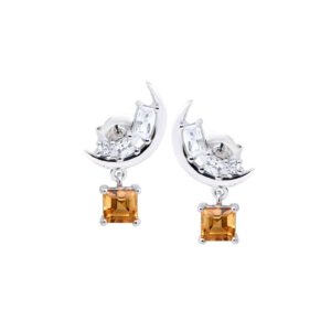 Bong tai da Citrine 22B037