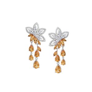 Bong tai da Citrine 22B049NMBL