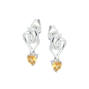 Bong tai da Citrine 22B164