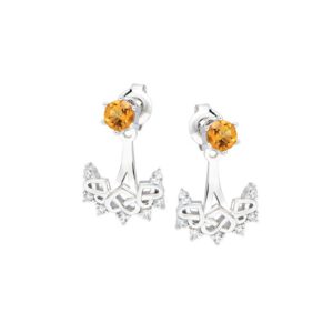 Bong tai da Citrine 23B122