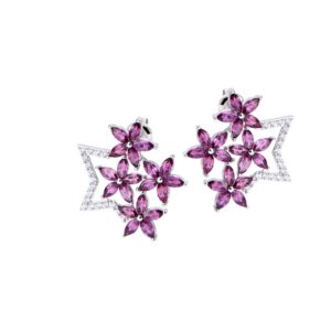 Bong tai da Rhodolite 21B013MBV