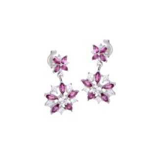 Bong tai da Rhodolite 21B016MBL