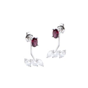 Bong tai da Rhodolite 21B083