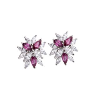 Bong tai da Rhodolite 21B252