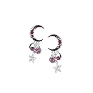 Bong tai da Rhodolite EA0067