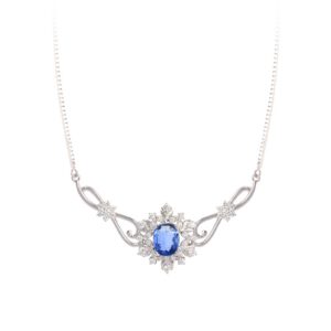 Dây liền mặt đá Sapphire 20M063.2TI 30 Day chuyen da Sapphire 20M0632TI