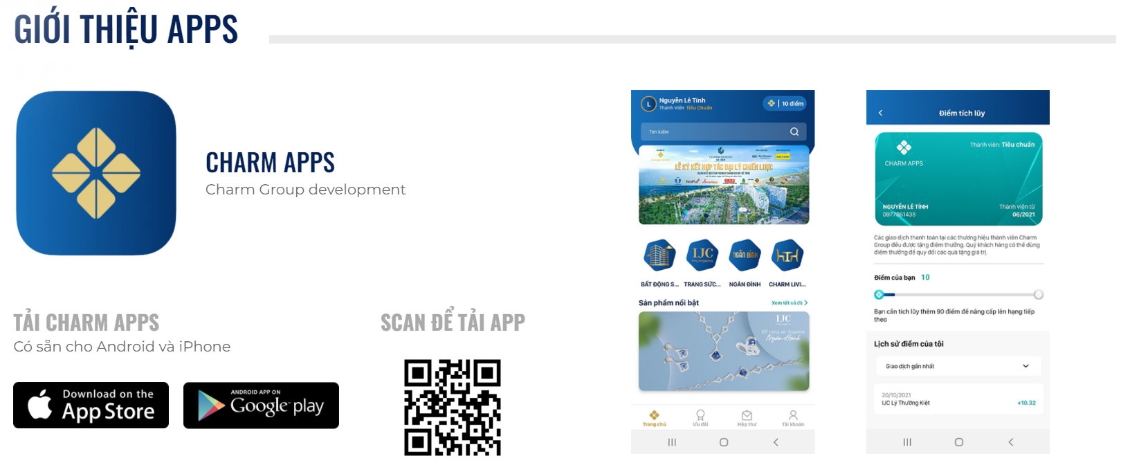 Gioi thieu Down Charm App