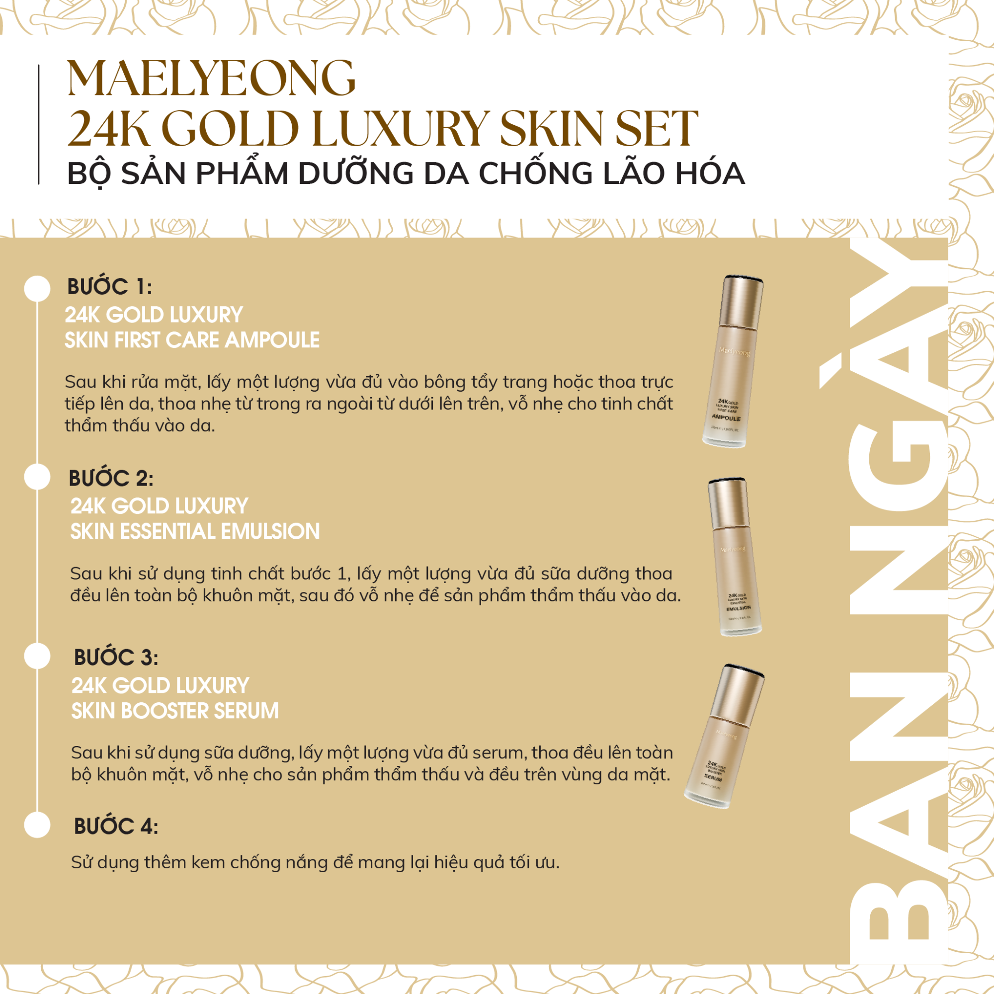 Huong dan su dung bo chong lao hoa da maelyeong ban ngay