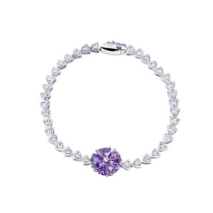 Lắc tay đá Amethyst 21L045 5 Lac tay da Amethyst 21L045