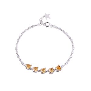 Lắc tay đá Citrine 21L047 17 Lac tay da Citrine 21L047