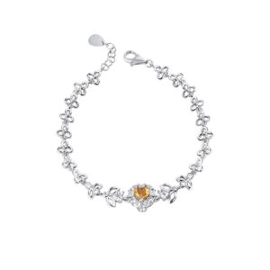 Lắc tay đá Citrine 22L008 17 Lac tay da Citrine 22L008