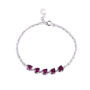 Lắc tay đá Rhodolite 21L047 15 Lac tay da Rhodolite 21L047