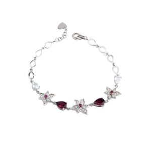 Lắc tay đá Rhodolite 22L.065NMBL 22 Lac tay da Rhodolite 22L065NMBL