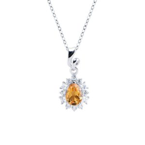 Mặt dây đá Citrine 22M163 10 Mat day Citrine 22M163