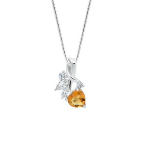 Mặt dây đá Citrine 23M167 23 Mat day da Citrine 23M167