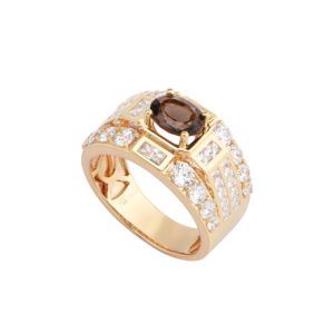 Nhẫn đá Smoky 22NN013 4 NHAN DA Smoky 22NN013