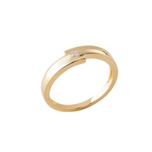 Nhan cuoi nam da CZ 22K058NC