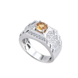 Nhan nam da Citrine 21NN112