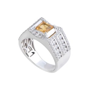 Nhan nam da Citrine 21NN119