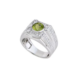 Nhẫn nam đá Peridot 21NN111 13 Nhan nam da Peridot 21NN111