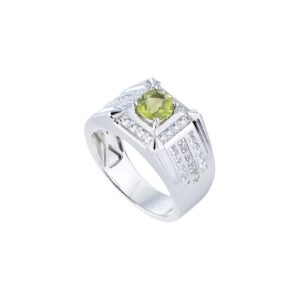 Nhẫn nam đá Peridot 22NN016 25 Nhan nam da Peridot 22NN016