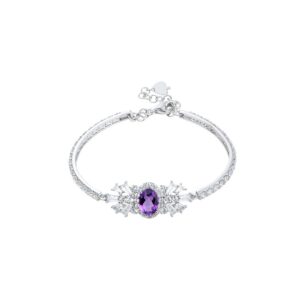 Vong tay da Amethyst 21V051